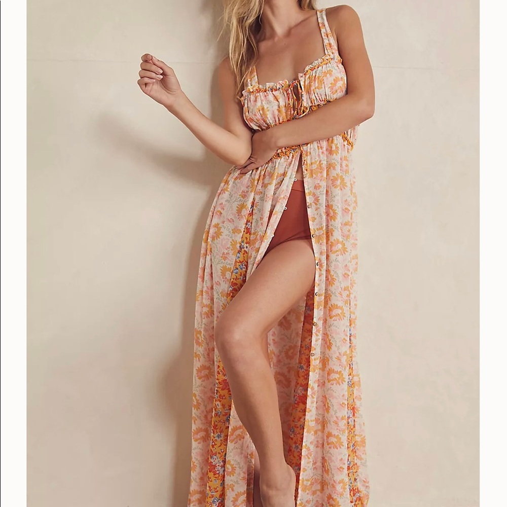Free people Dance with Me Maxi in Ivory Combo size S